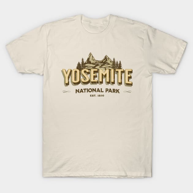 Yosemite National Park Distressed T-Shirt by Treasured Trends